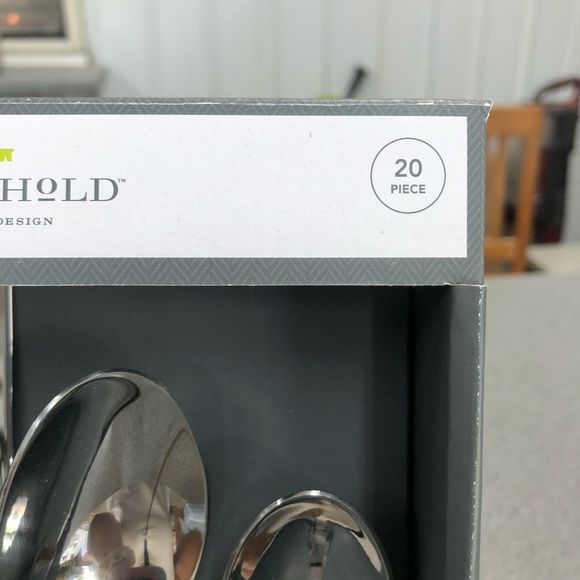 NIB 20-Piece Stainless Steel Hartford Silverware Set by Threshold - Picture 7 of 7